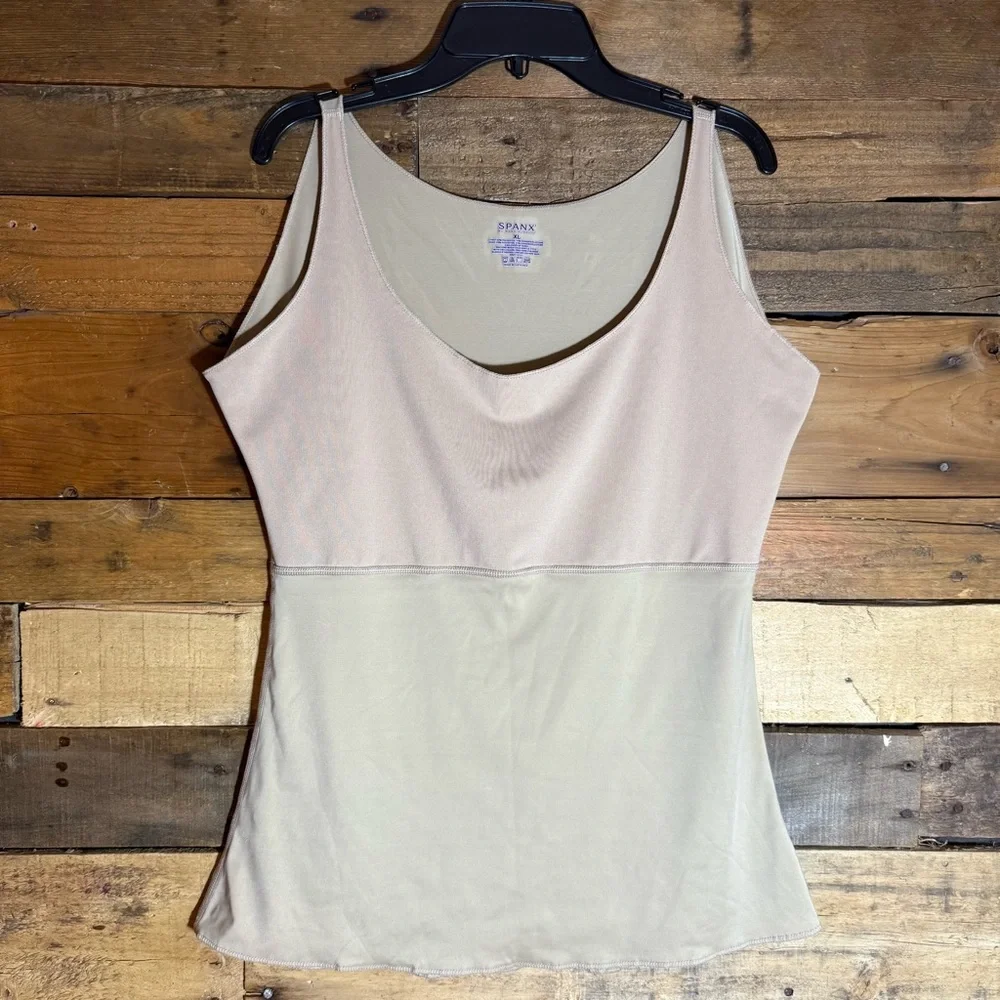 Spanx Nude Beige Hide‎ & Seek Slimming Shapewear Camisole Tank Top XL